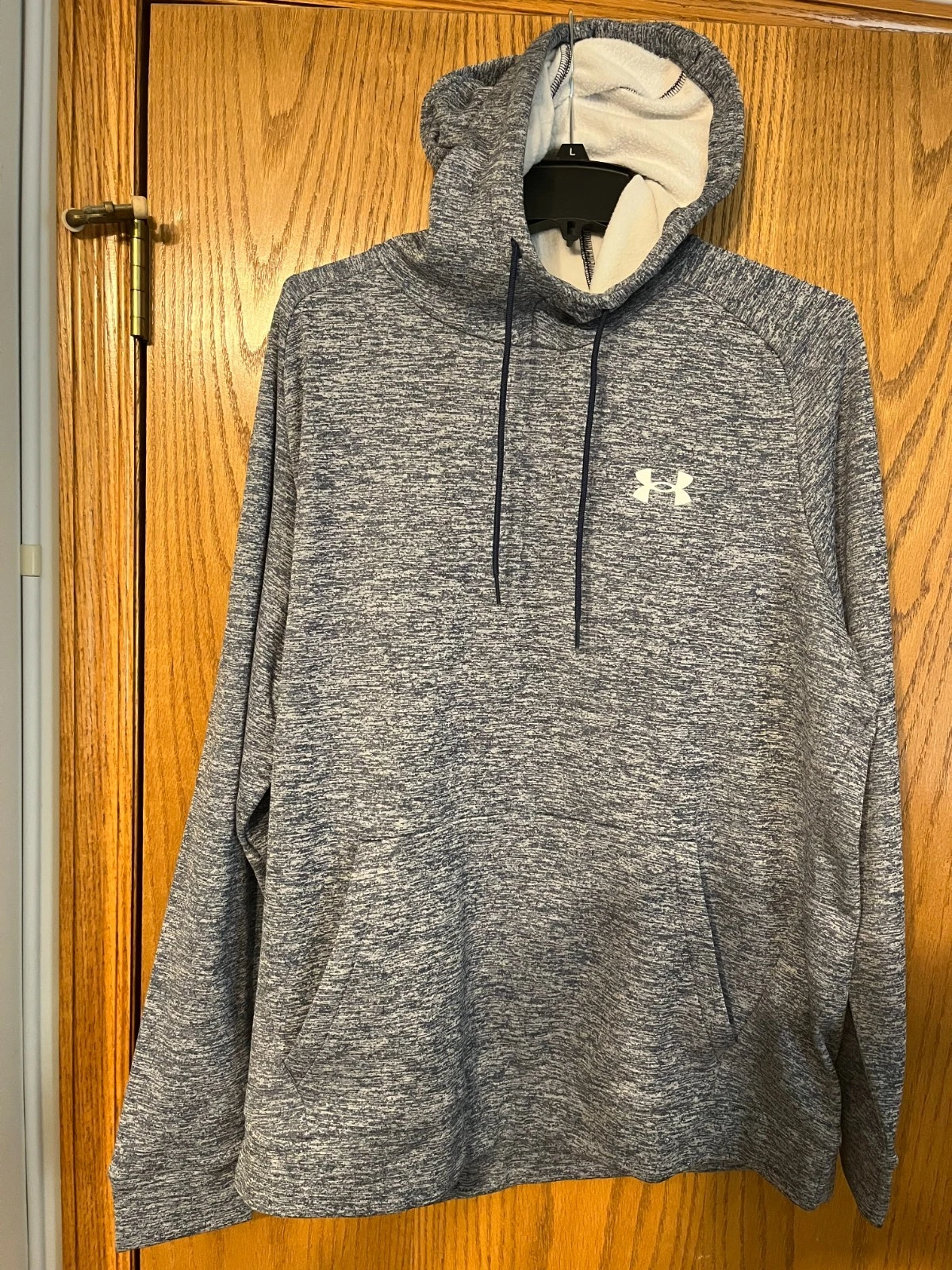 Under Armour POLYESTER Hoodie Pullover Mens XL Gray Long Sleeve