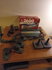 Atari 2600 JR Rainbow Modded S-VIDEO Box Joys...