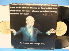George Burns An Evening With 1974 2LP Record VG+/VG Pride Records PD 00011 