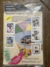 Fiskars Decorative Scrapbook Page Kit Vacation Theme 2652 Acid-Free
