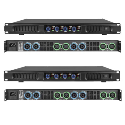 New 4WD 5200W Digital Power Amplifier System 4 Channel 650 Watts PreAmp Stage