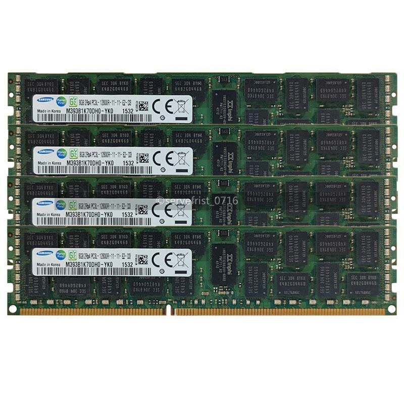 DDR3L Ram 8 GB PC3L-12800R 1600MHz ECC Registered Server RDIMM Memory 1.35V lot - Image 4 of 4