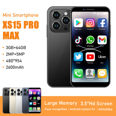 3.5in XS15ProMax SmartPhone 3G+64GB Mini Dual Sim Android Unlocked Mobile Phones