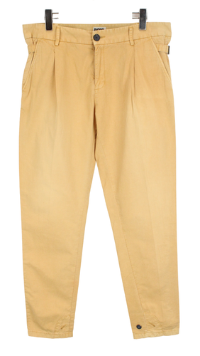 Pantalon en toile coupe large avec ceinture femme noir | GEMO