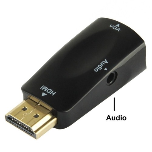 Adaptateur HDMI / VGA + Prise Audio Jack 3.5 mm Noir - HDMI Mâle / VGA Femelle - Bild 2 von 11