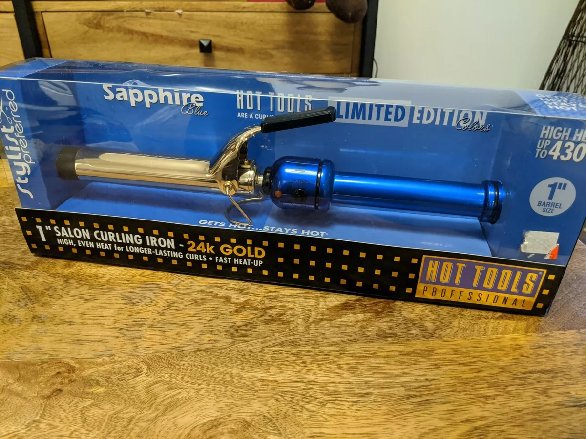 Hot tools blue curling clearance iron