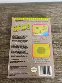 Bandai Golf Challenge Pebble Beach NES Nintendo Complete In Box CIB! Tested!