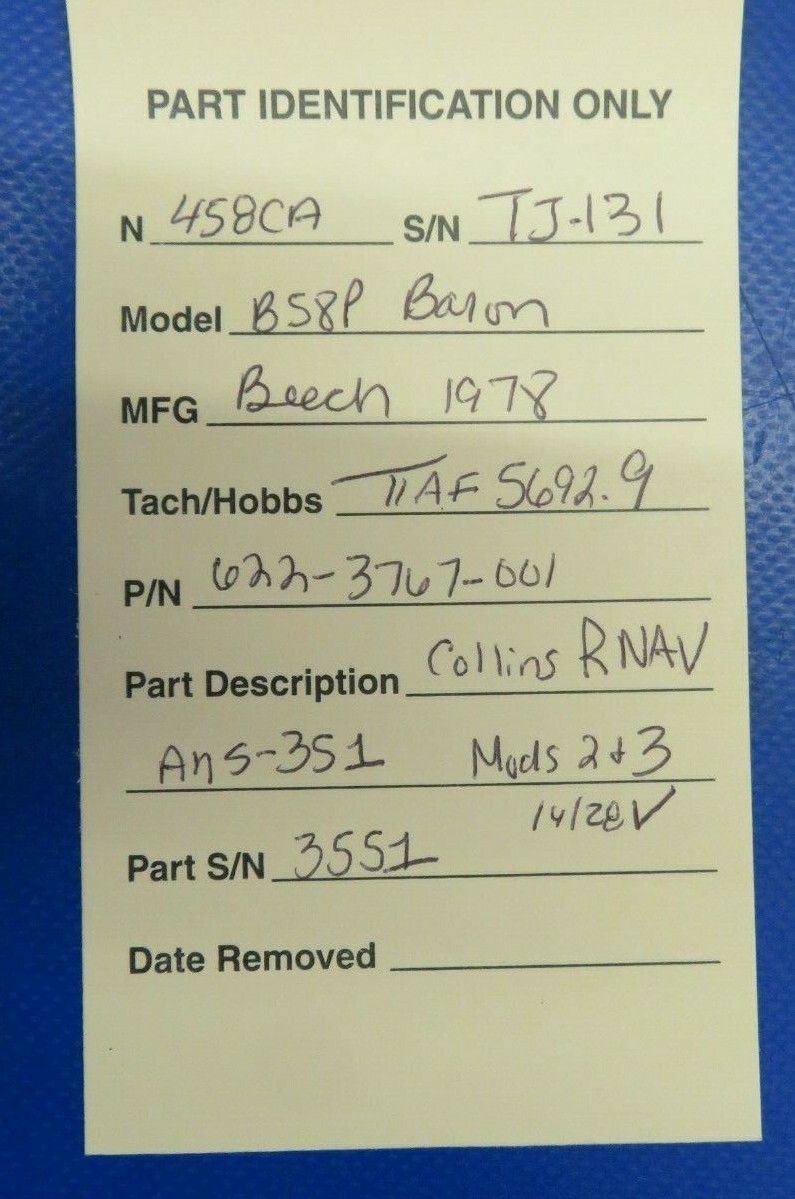 Collins ANS-351 RNAV 14V / 28V 622-3767-001 (0320-412) | eBay