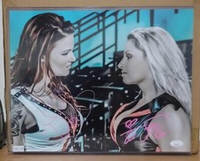 WWE Legends Dual Signed 11x14 – Lita & Trish Stratus – JSA Certified