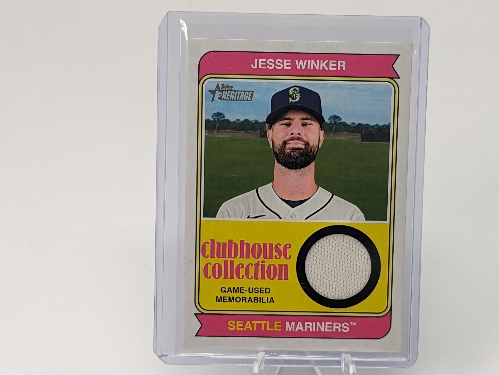 2023 Topps Heritage #CCR-JWR Jesse Winker Clubhouse Collection Patch