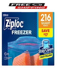 Ziploc Seal Top Quart Freezer Bags, 216 ct.