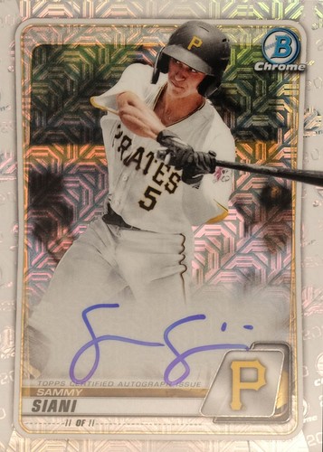 2020 Bowman Mega Box Baseball Chrome Mojo Autographs #BMA-SS: Sammy Siani Mojo - 第 1/4 張圖片