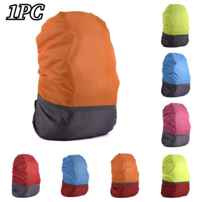 1X Backpack Rain Cover Waterproof Reflective Outdoor Hiking Bag Rain Cover