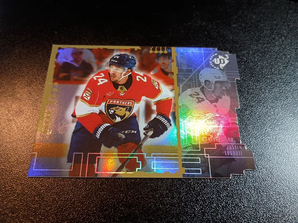 2023-24 Upper Deck Extended Series Justin Soudif  Rookie UD3-21 Panthers - Image 4 of 4
