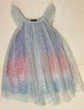 Zunie Girl's Dress. 2 - Tulle Layers Over Pastel Colors Fabric. Size 6