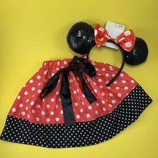 DISNEY MINNIE MOUSE EARS HEADBAND SKIRT DRESS UP HALLOWEEN COSTUME TODDLER 3T