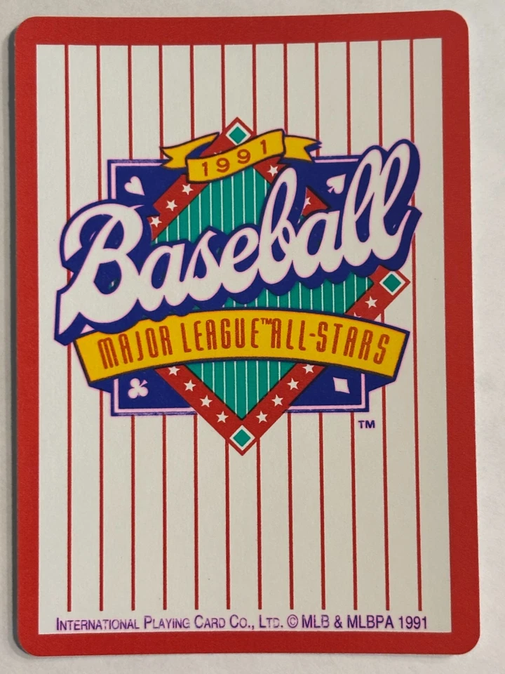 1991 International Playing Card #6 George Bell Chicago Cubs - Image 2 of 2