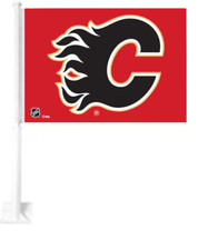 NHL05-280LERA Heavy Duty 11 X15 CALGARY - FLAMES CAR FLAG