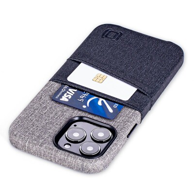 Dockem iPhone 13, 13 Pro, 13 Pro Max Luxe M2 Wallet Case; 2 Slots, Metal Plate