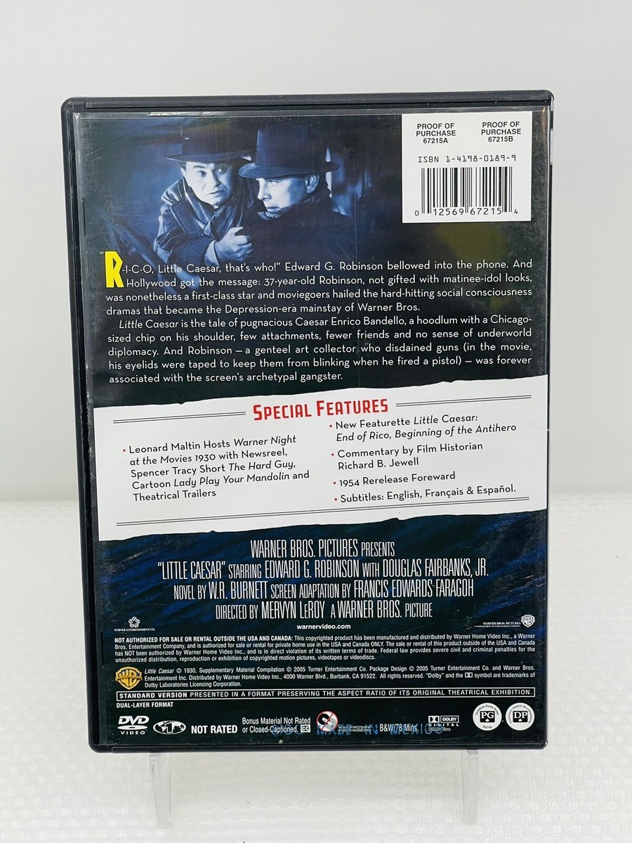 Little Caesar (DVD, 1930) Edward G. Robinson, Douglas Fairbanks Jr