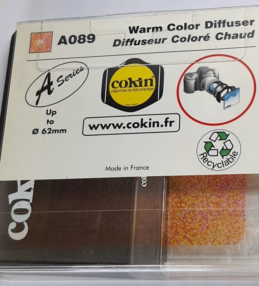 COKIN CREATIVE FILTER A SERIES SYSTEM A089 Warm Color Diffuser Resin Filter - Image 2 of 3