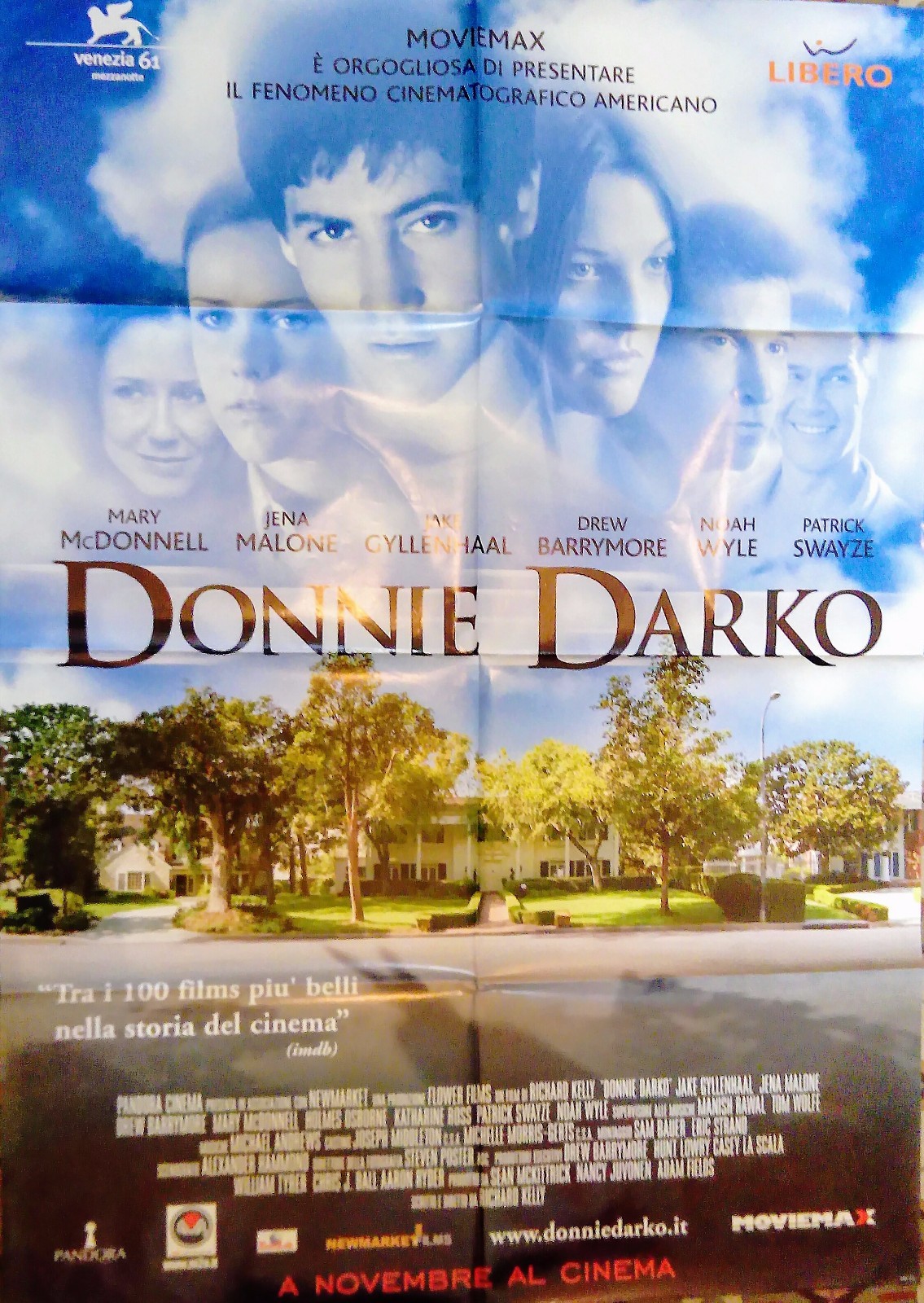 Manifesto Movie Poster 2f Donnie Darko Richard Kelly Gyllenhaal Sci Fi Thriller Ebay
