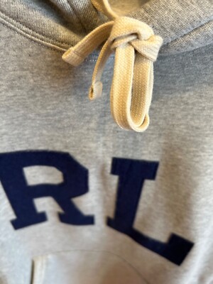 NWT Polo Ralph Lauren Grey Gray RL Monogram Letterman Fleece