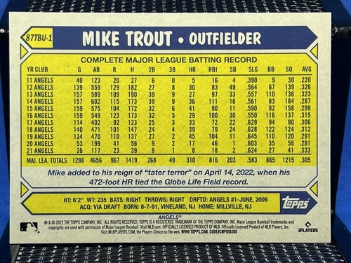 2022 Topps MIKE TROUT LA Angels 35th Anniversary - Bild 2 von 2