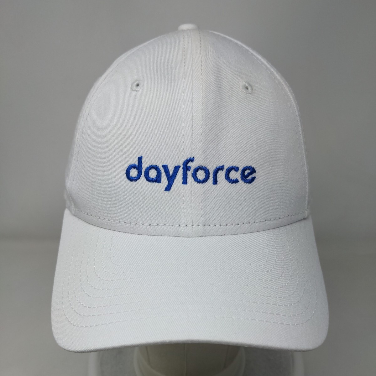 Dayforce Strapback Hat White OSFM Adjustable Embroidered 9Forty