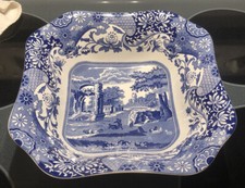 Spode Blue Italian 9 1/4" square bowl.