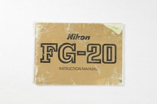 Nikon FG-20 Owner's Manual Worn Condition