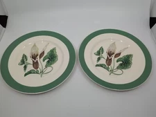 Pair Vintage Myott Molly O'Day 10" Plate A.C. Williams Staffordshire Art Deco