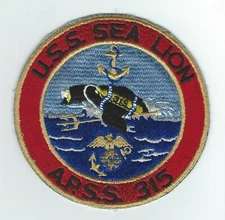 1950's-60's USS SEA LION  APSS-315 patch