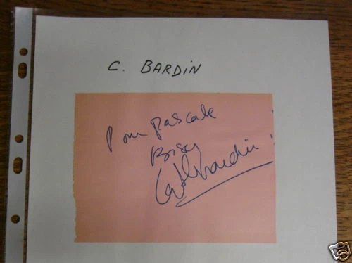Autographe/Dédicace de C. BARDIN - Photo 1/1