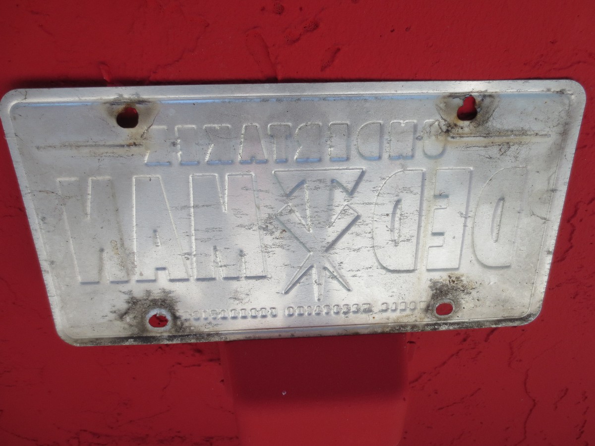 WWE WWF アンダーテイカー バッドアス バイカー ナンバープレート VINTAGE WWF Undertaker License Plate TAG DED MAN ALUMINUM | eBay