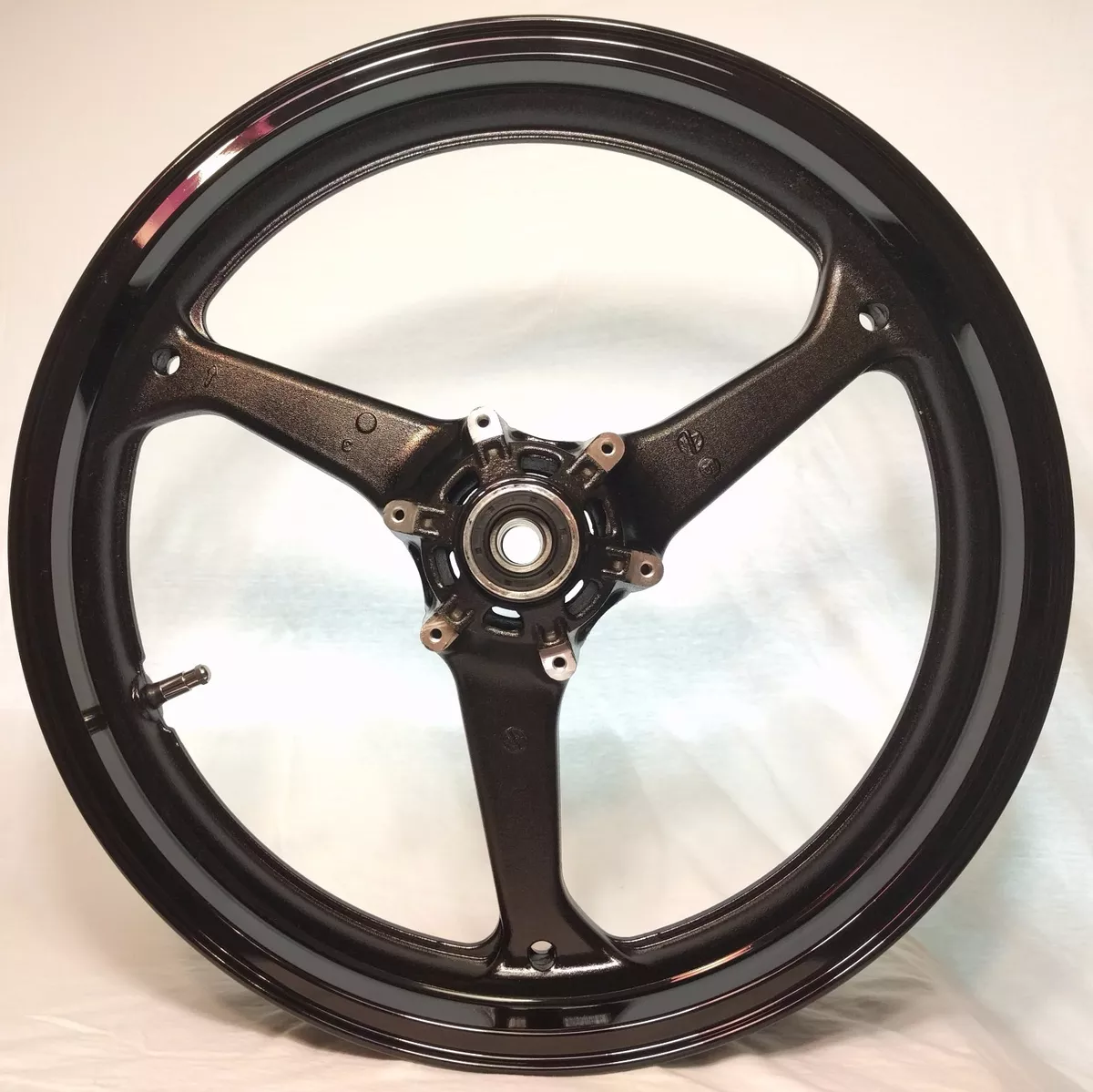 GLOSS BLACK Front Wheel Honda CBR 600RR 2007 19 CBR600RR 600RR