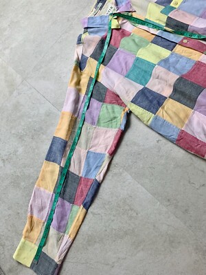 Vintage 1990's Orvis Patchwork Cotton Button Up Shirt Mens