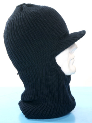 Passamontagna cappello neve in lana con visiera colori verde mimetico blu  nero