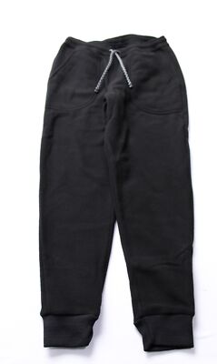 Patagonia Kids' Solid Regular Fit Micro D Fleece Joggers WR4 Black Small NWT