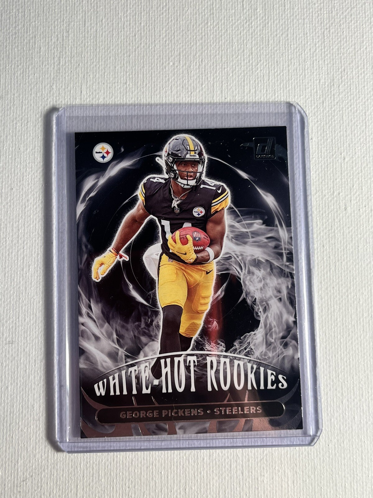 2022 George Pickens Panini Donruss Football White Hot Rookies #WHR-8 Steelers