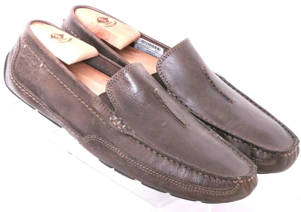 Scarpe mocassino Clarks Collection Ashmont marrone corsa guida mocassino pelle uomo 8 M