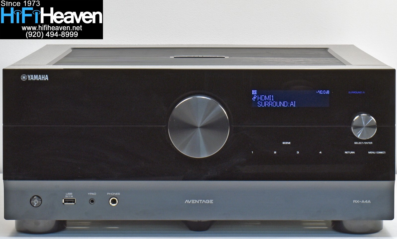 YAMAHA AVENTAGE RX-A4A 770-watt 7-ch 8k ATMOS 2-zone receive