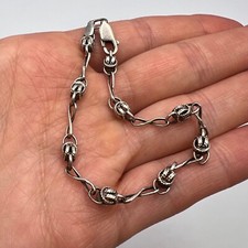 Ancien beau bracelet en argent sterling 925 bijoux femme 4,9 gr