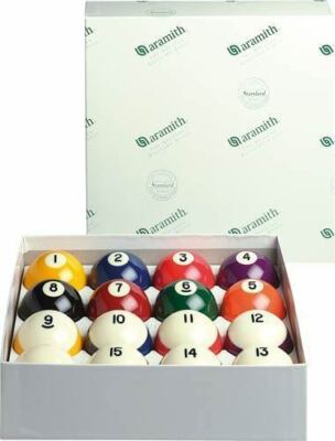 Belgian Aramith Crown Standard Phenolic Resin Pool/Billiard Ball Set 2 1/4''