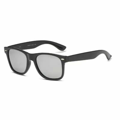 12 Paia Occhiali Da Sole Locs 8LOC91130-MBCM, Quadrati Sottili, Lenti Specchio Multicolore, Protezione UV, Unisex