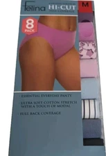 Felina Hi-Cut Panties Medium 8 Pack