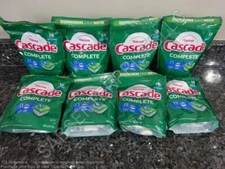 144 Cascade Complete FRESH Scent Dishwasher Detergent Tabs (8 packs of 18 tabs)