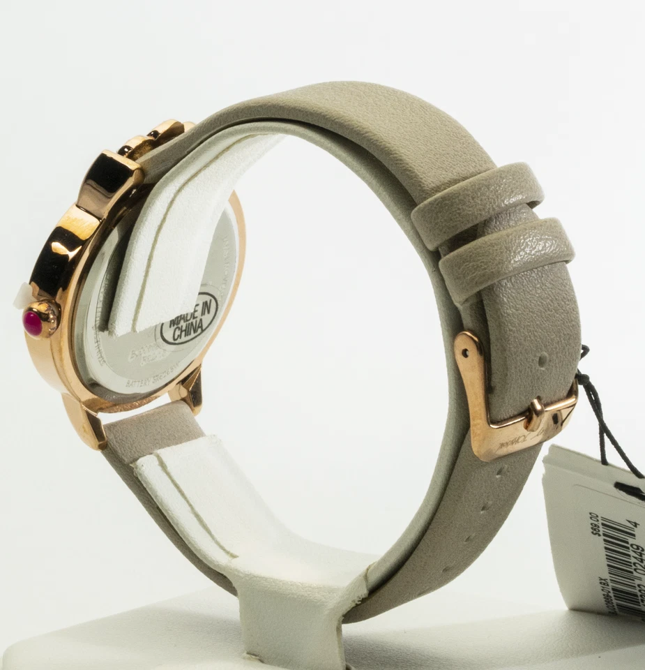 Reloj Betsey Johnson Mujer Caja Corona Cristal Tono Oro Rosa BJ00669-01BX, Nuevo Foto 2 de 4