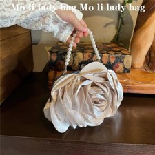 Luxury Rose Floral Handbag Women Elegant Evening Bag Wedding Party Clutch Purse