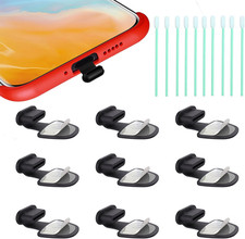 USB C-Type anti Loss Dust Plugs, USB C-Type Port Silicone Dust Covers, with Deta